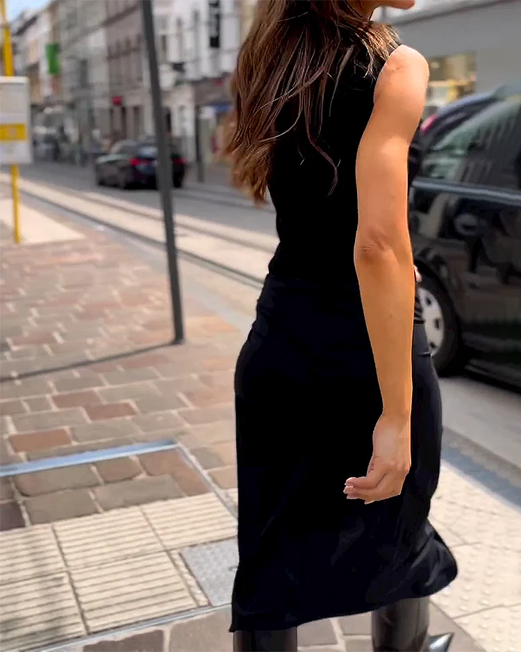 Eulalia - Vestido Midi sin Mangas