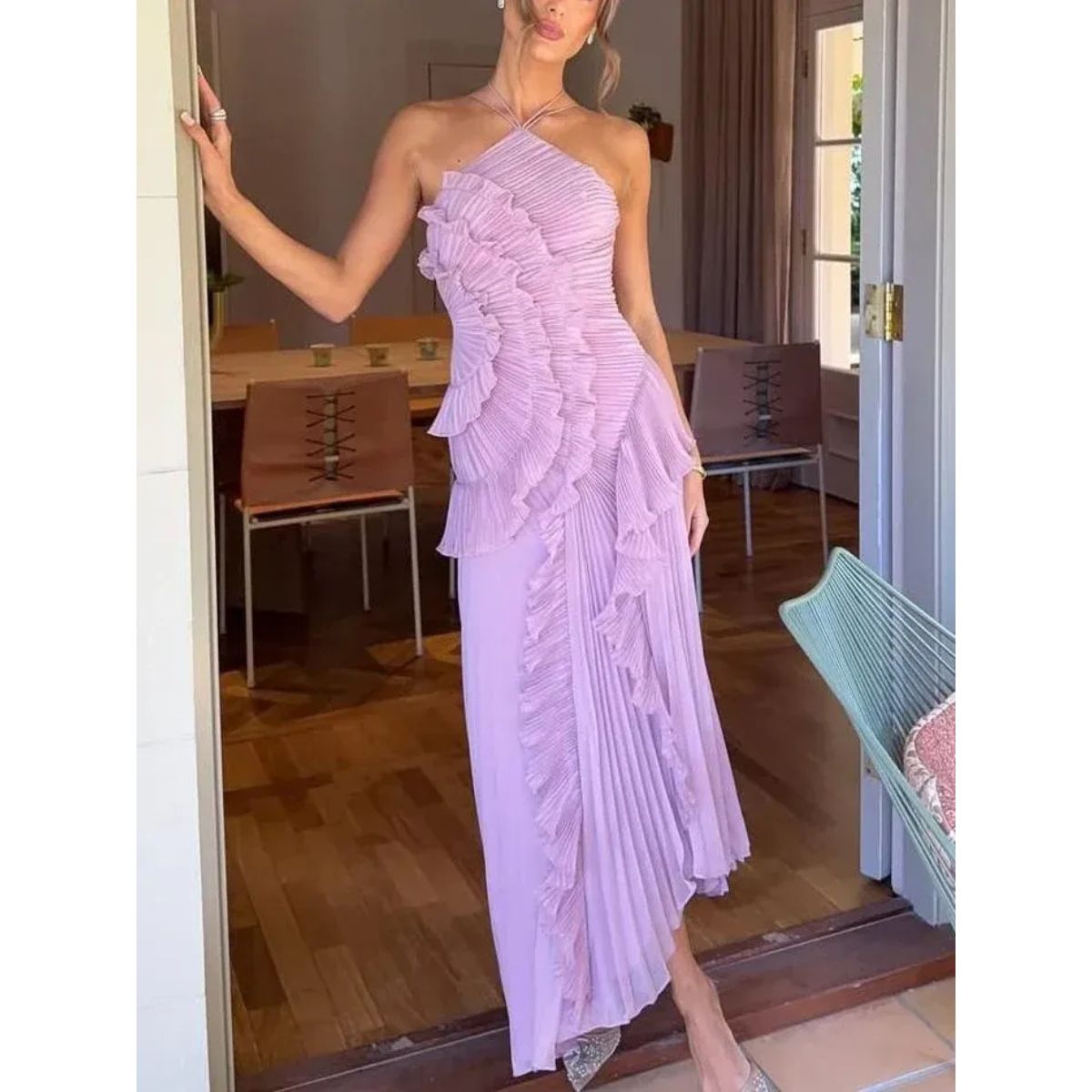 Marissa | Vestido Elegante con Volantes