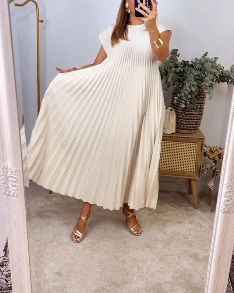 Iliana - Vestido Largo Plisado Elegante