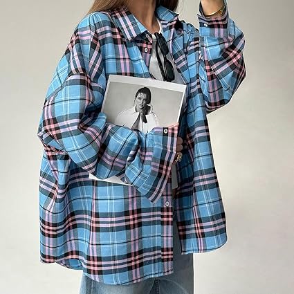 Nalani - Camisa Suelta de Cuadros