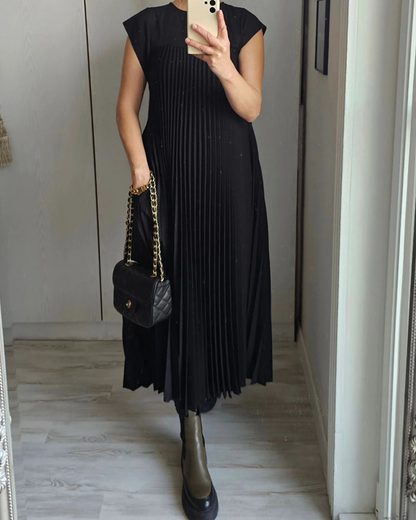 Iliana - Vestido Largo Plisado Elegante