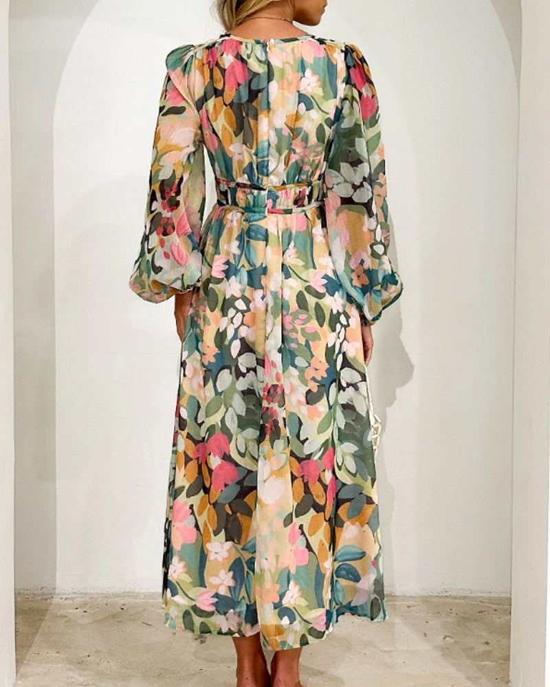 Nina - Vestido Elegante con estampado Floral