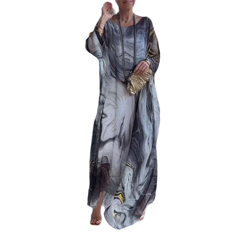Lorraine - Vestido Estampado Mármol