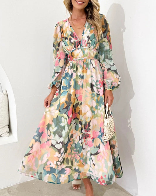 Nina - Vestido Elegante con estampado Floral