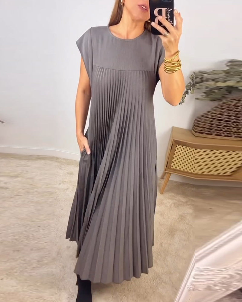 Iliana - Vestido Largo Plisado Elegante