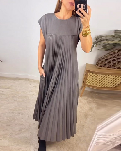 Iliana - Vestido Largo Plisado Elegante