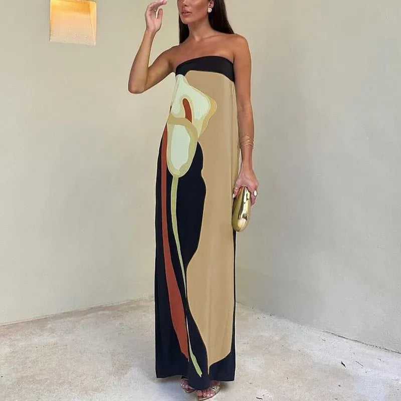 Jacinta - Vestido Largo Palabra Honor