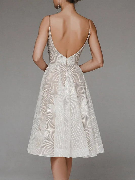 Teresa - Vestido elegante con espalda descubierta