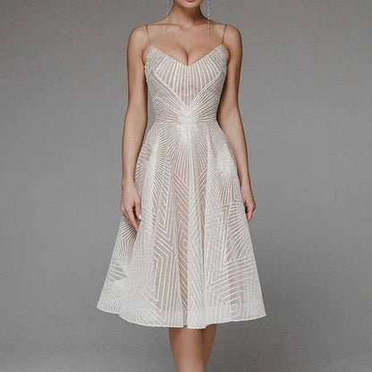 Teresa - Vestido elegante con espalda descubierta