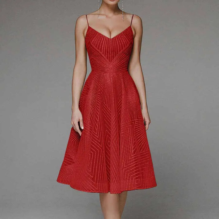 Teresa - Vestido elegante con espalda descubierta