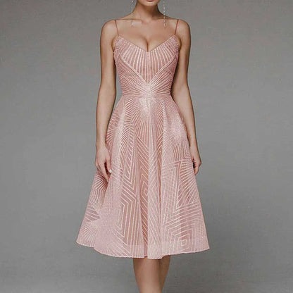 Teresa - Vestido elegante con espalda descubierta