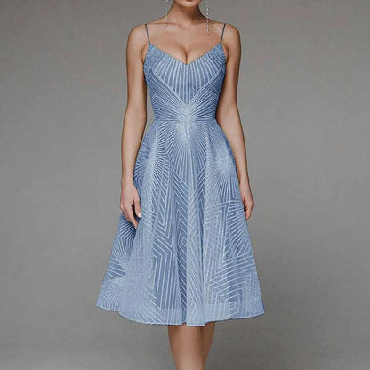 Teresa - Vestido elegante con espalda descubierta