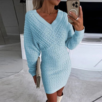 Betania - Vestido Corto de Mangas Largas