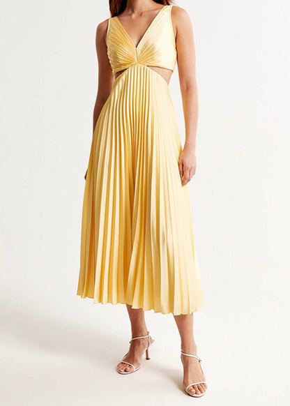 Sofía - Vestido Largo Plisado