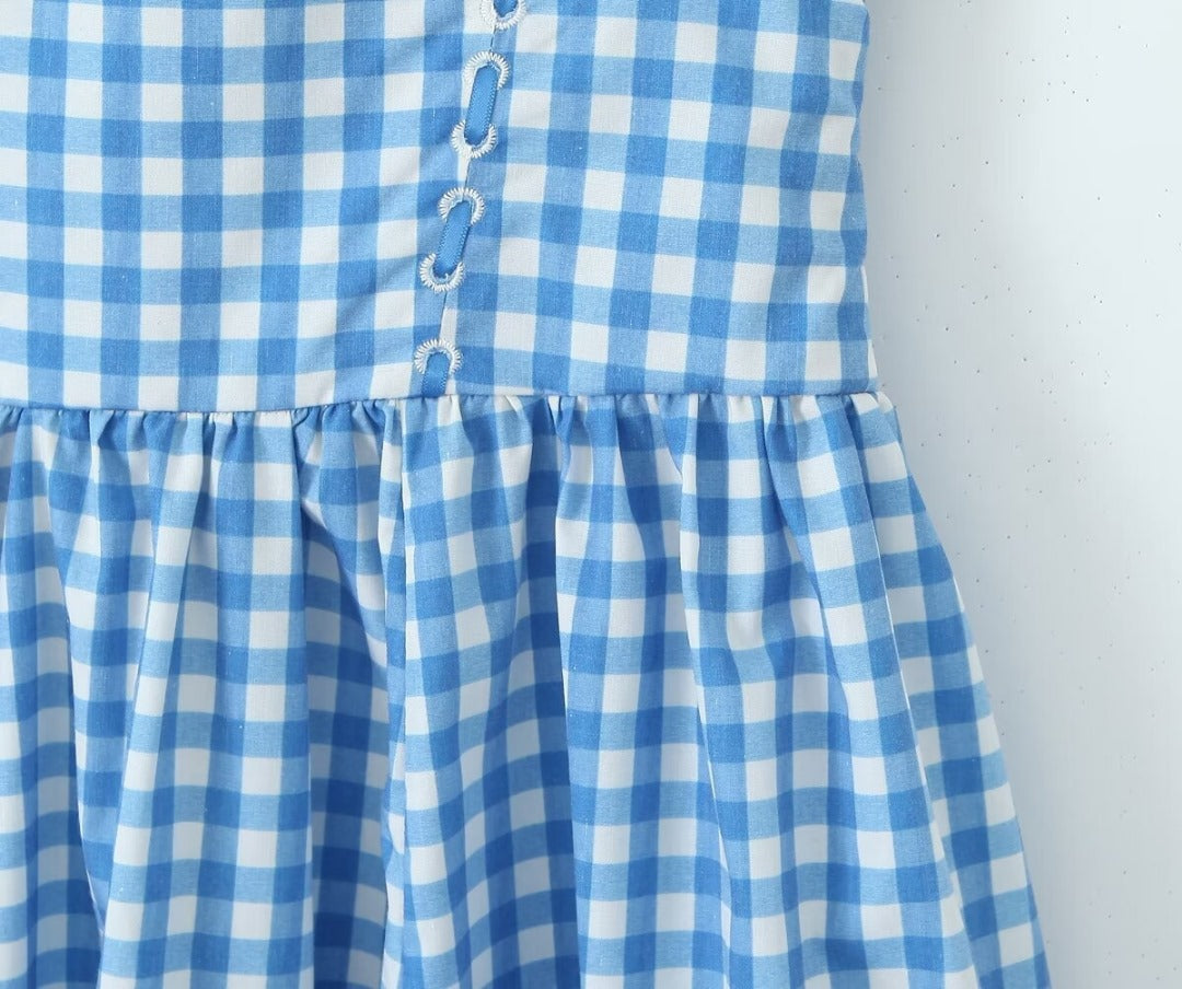 Samara - Vestido Midi de Cuadros