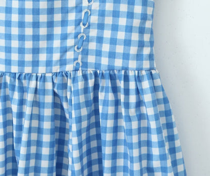 Samara - Vestido Midi de Cuadros
