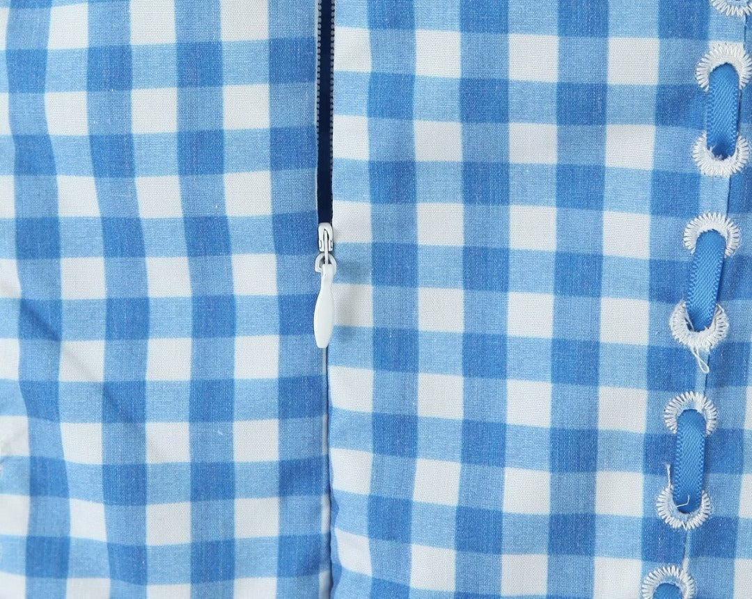Samara - Vestido Midi de Cuadros
