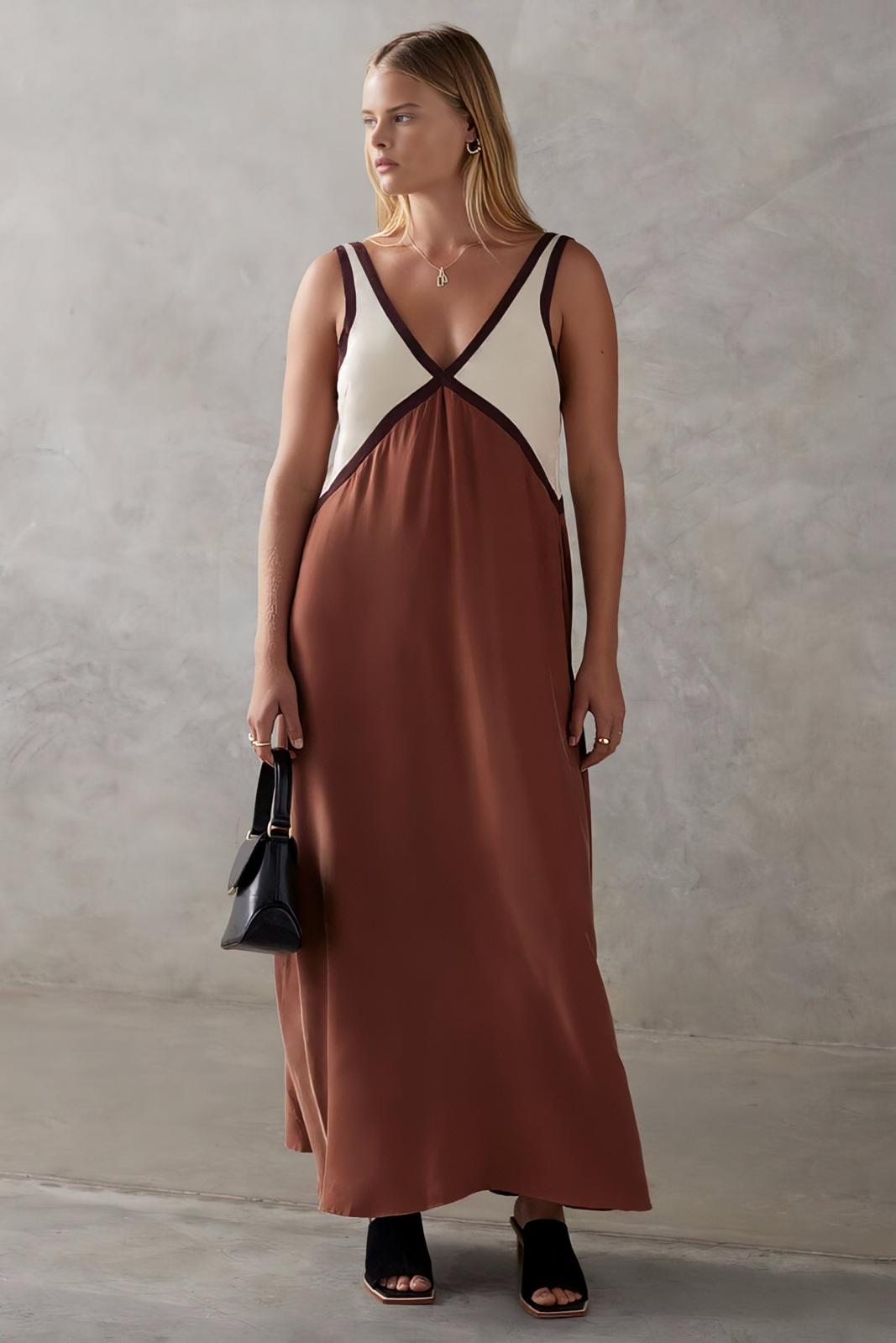 Gabrielle - Vestido Midi sin mangas