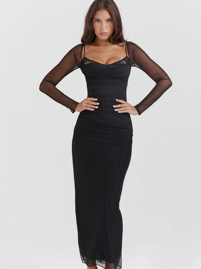 Romina - Vestido Largo con Glamour