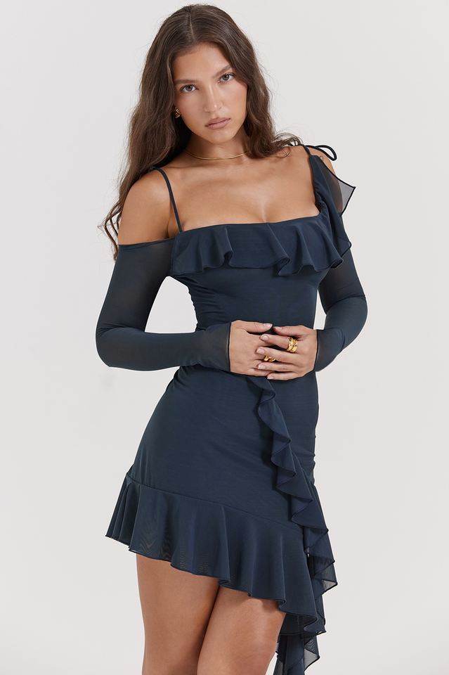 Rebeca - Vestido Corto con Volantes