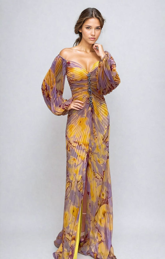 Triana - Vestido elegante colorido