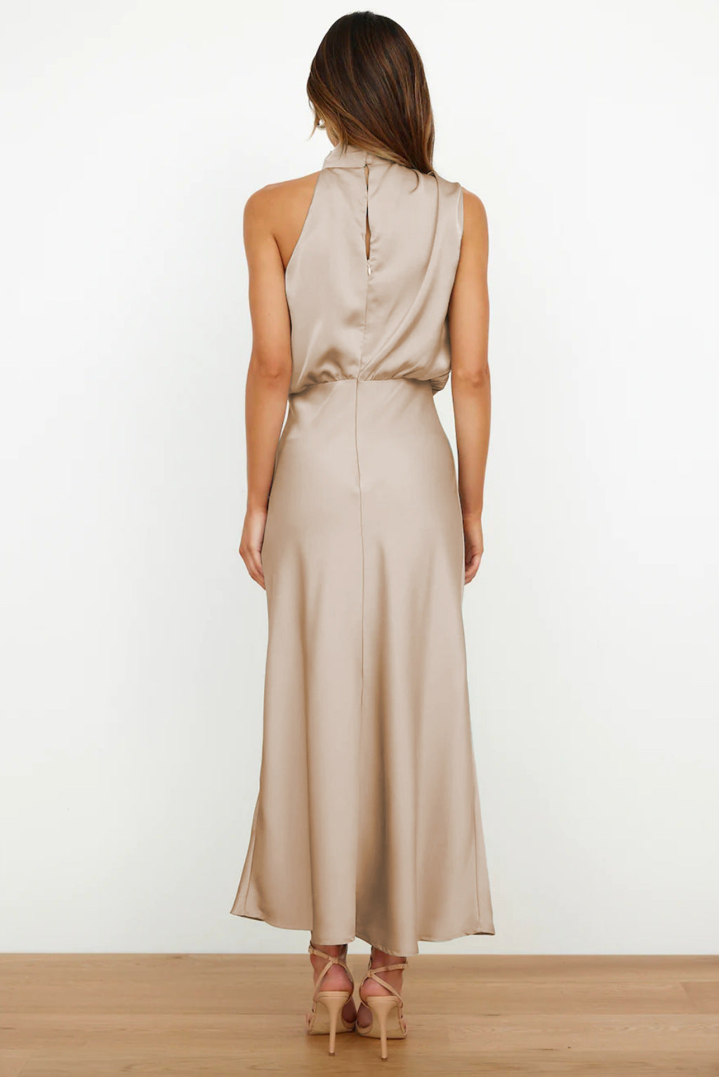 Catalina - Vestido largo satinado