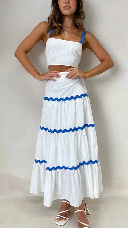 Clotilde - Conjunto Top & Falda Larga