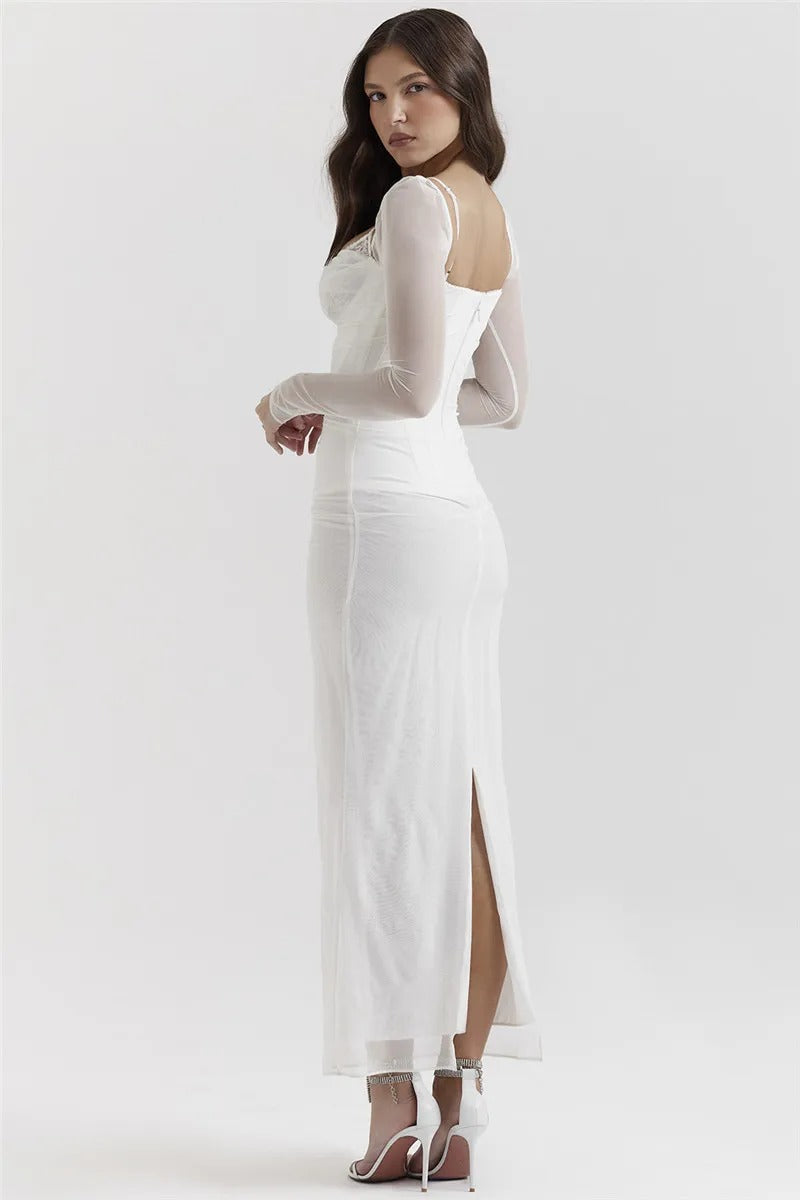 Romina - Vestido Largo con Glamour