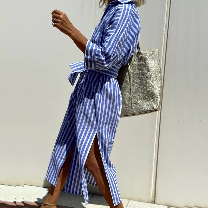 Maite - Vestido Largo Estilo Camisa