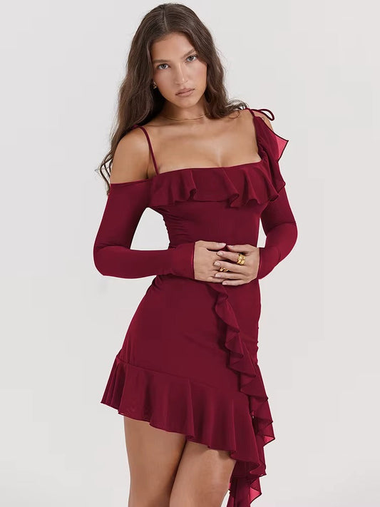 Rebeca - Vestido Corto con Volantes