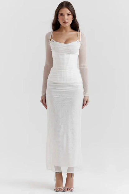 Romina - Vestido Largo con Glamour