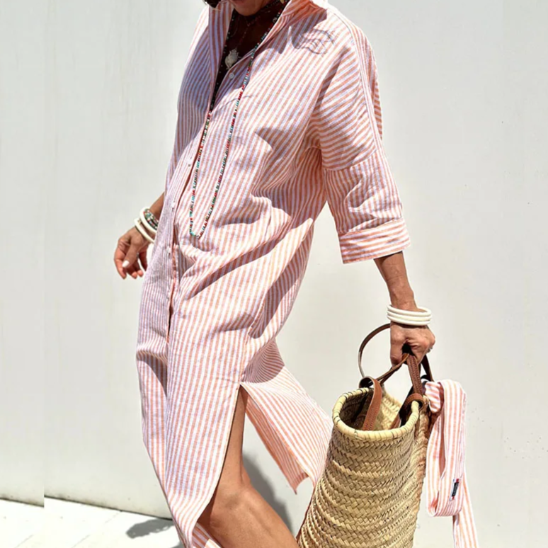 Maite - Vestido Largo Estilo Camisa