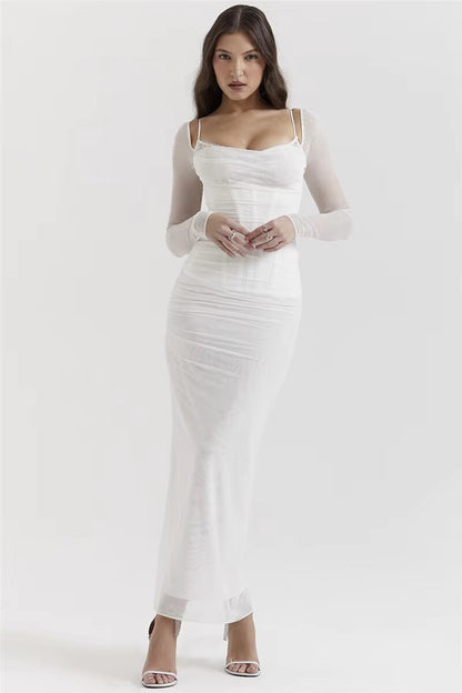 Romina - Vestido Largo con Glamour