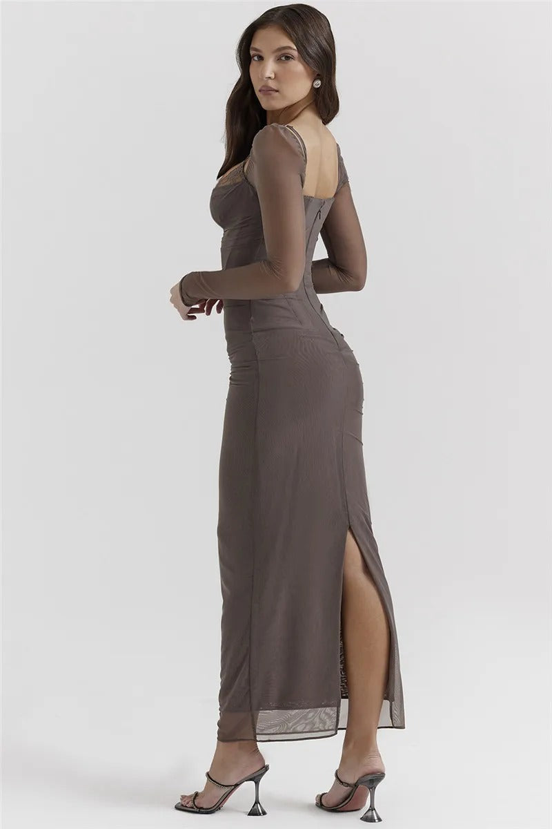 Romina - Vestido Largo con Glamour