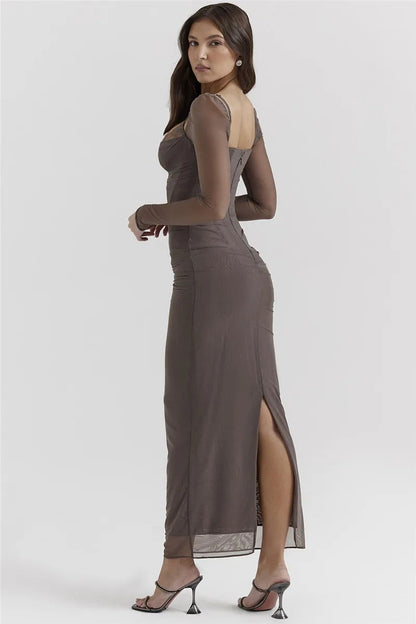 Romina - Vestido Largo con Glamour