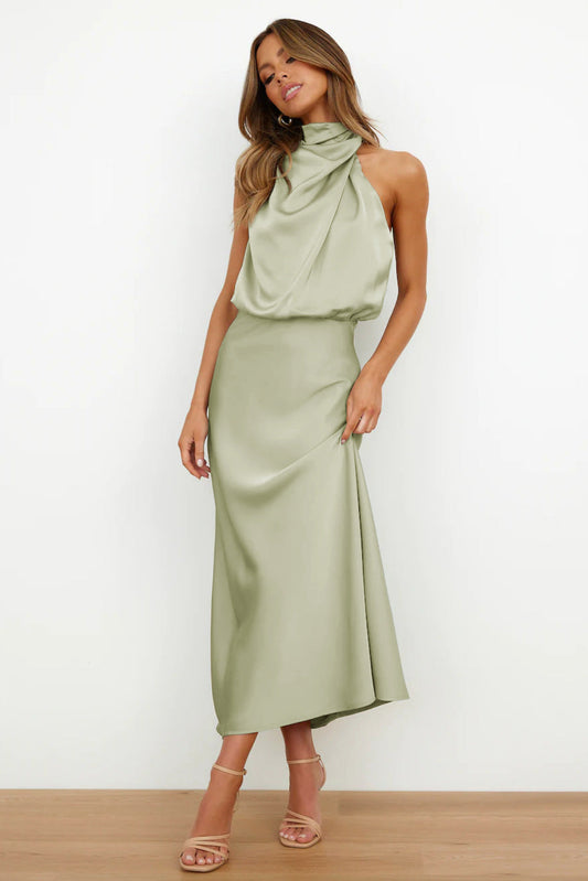 Catalina - Vestido largo satinado