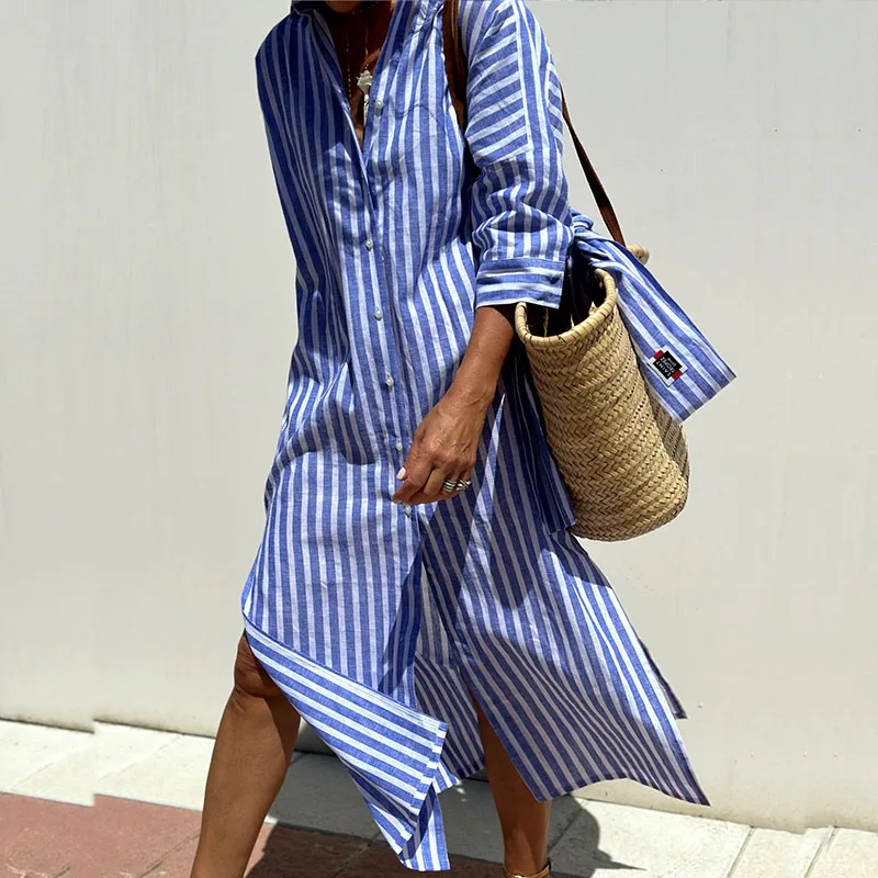 Maite - Vestido Largo Estilo Camisa