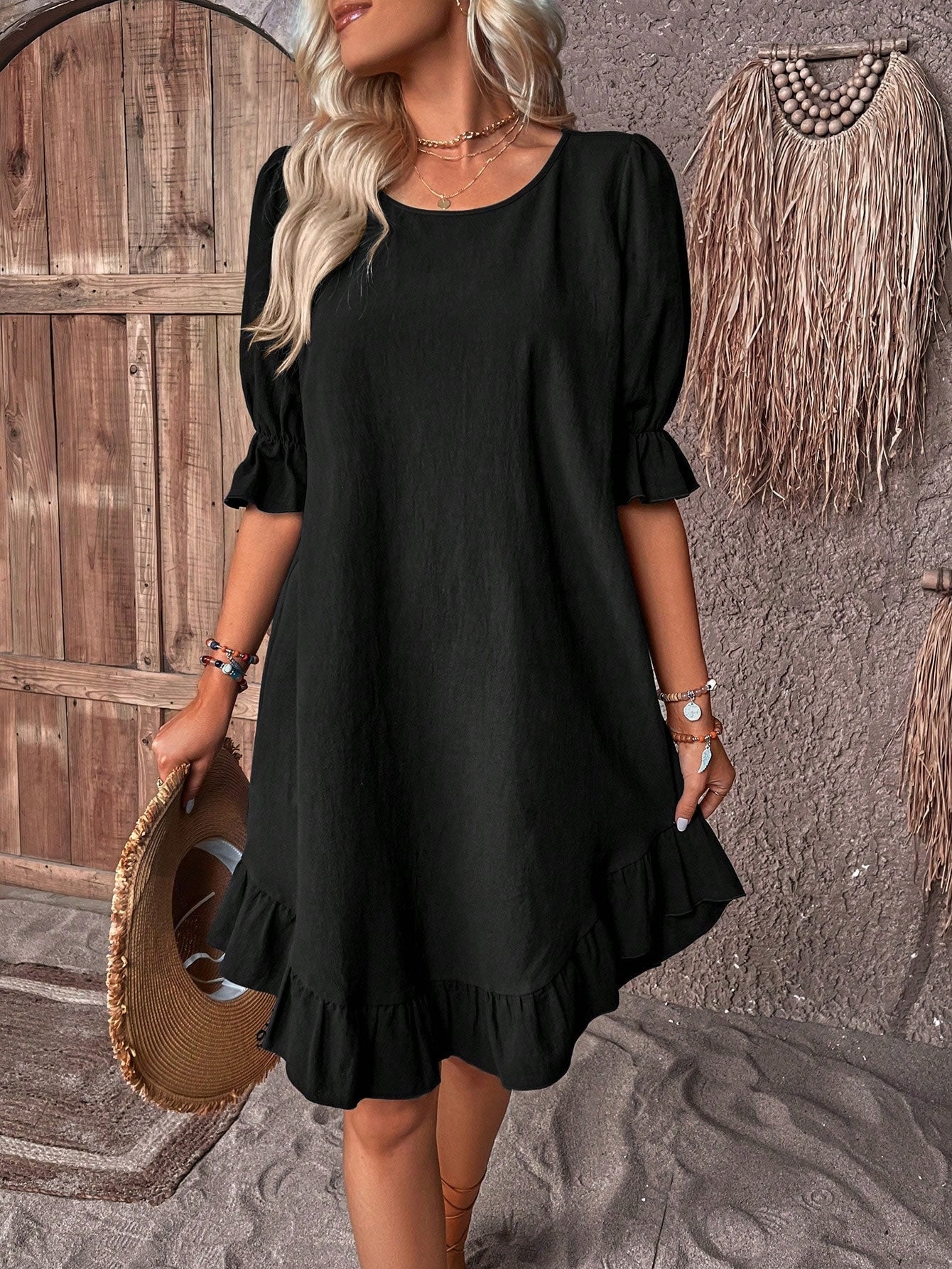 Eider - Vestido Suelto Media Manga