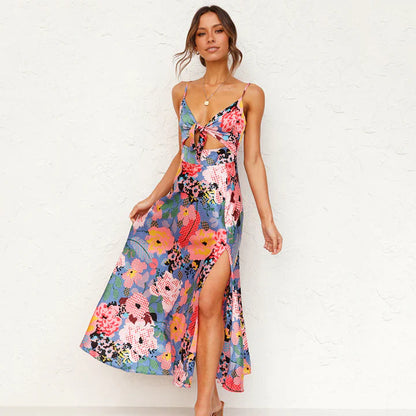 Delia - Vestido largo con Flores