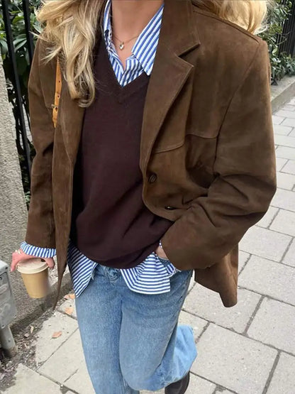Ariana - Chaqueta Aterciopelada Elegante