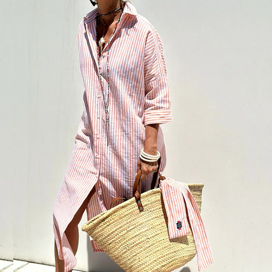 Maite - Vestido Largo Estilo Camisa