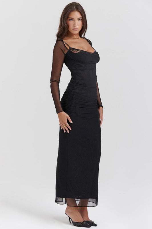 Romina - Vestido Largo con Glamour