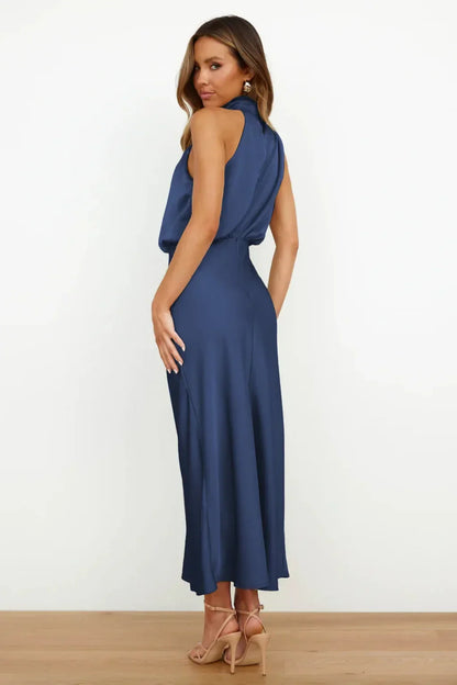 Catalina - Vestido largo satinado
