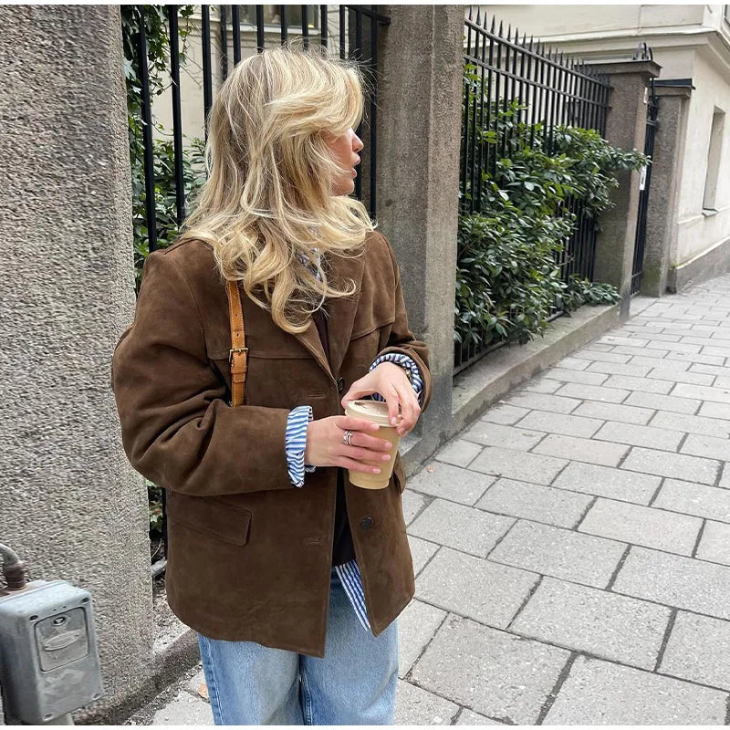 Ariana - Chaqueta Aterciopelada Elegante