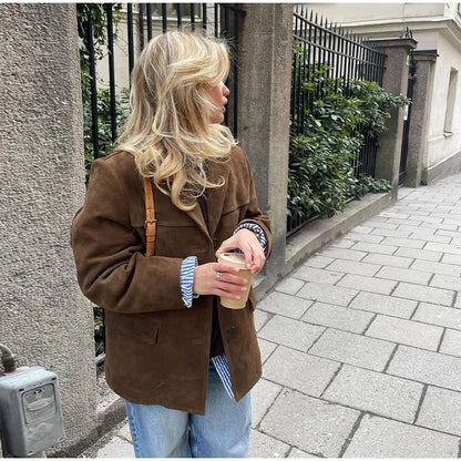 Ariana - Chaqueta Aterciopelada Elegante