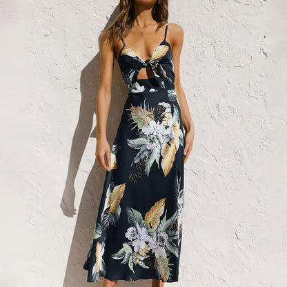 Delia - Vestido largo con Flores