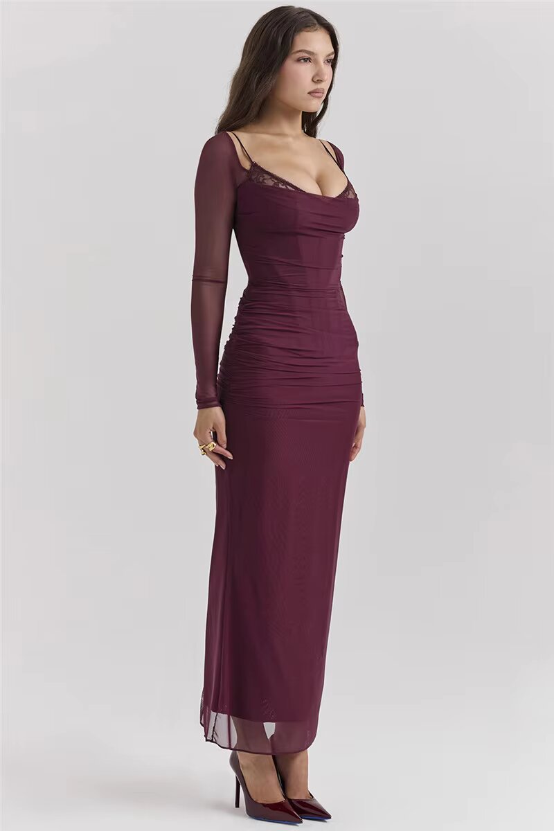 Romina - Vestido Largo con Glamour