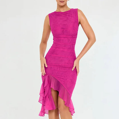 Danna - Vestido Midi con Volantes