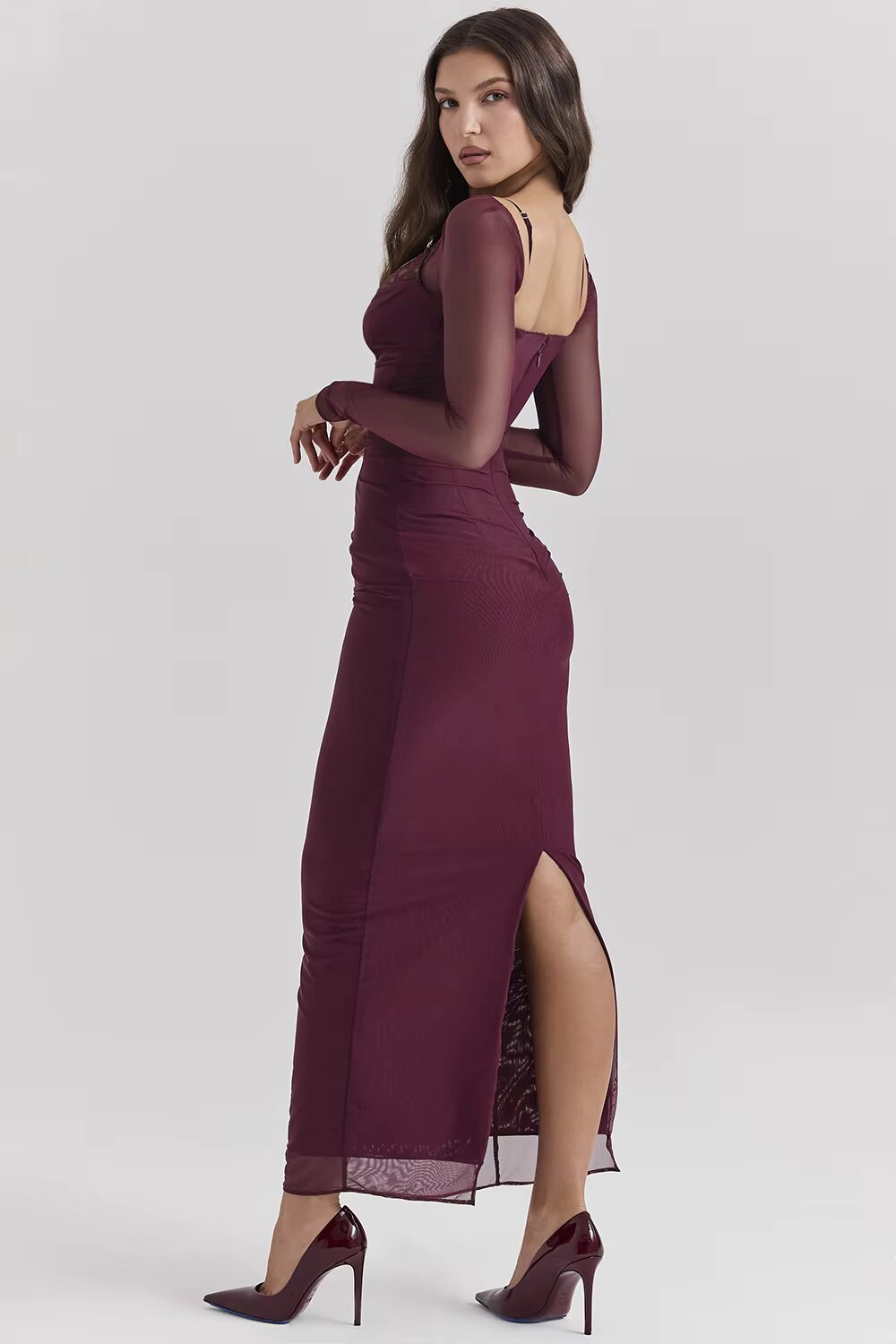 Romina - Vestido Largo con Glamour