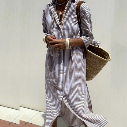 Maite - Vestido Largo Estilo Camisa